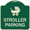 Signmission Stroller Parking With Graphic Heavy-Gauge Aluminum Architectural Sign, 18" x 18", G-1818-22832 A-DES-G-1818-22832 - alternate 1